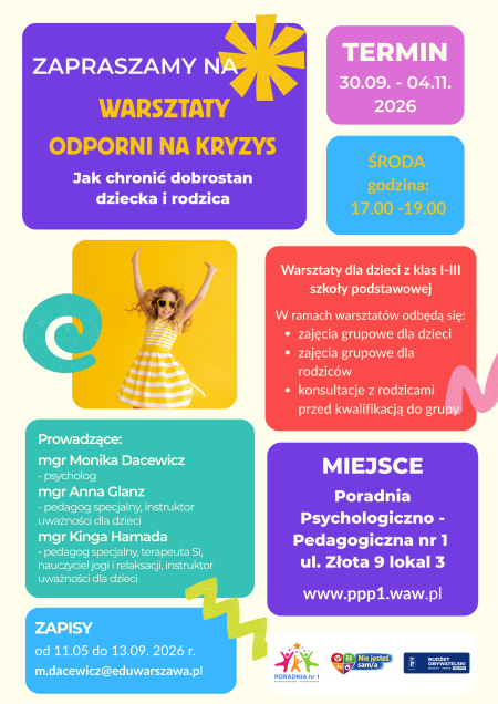 Warsztaty ''Odporni na kryzys'' w ramach Budżetu Obywatelskiego